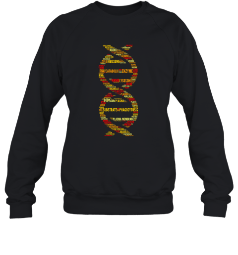 DNA Molecule Word Cloud  Biology Science T Shirt Sweatshirt