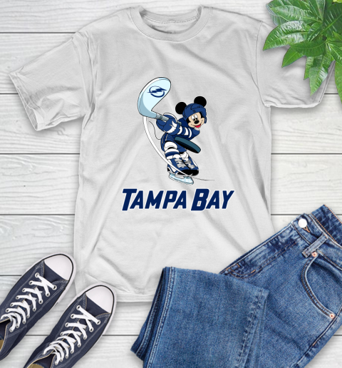 NHL Hockey Tampa Bay Lightning Cheerful Mickey Mouse Shirt T-Shirt 2