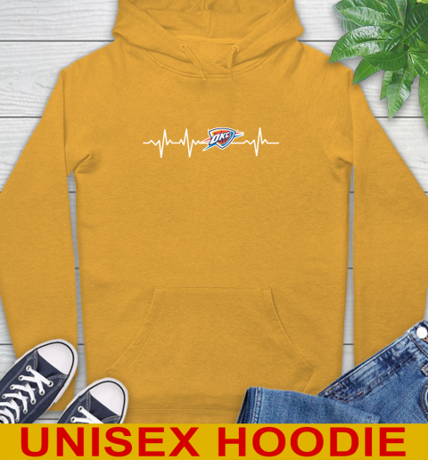 Oklahoma City Thunder NBA Basketball Heart Beat Shirt Hoodie 2