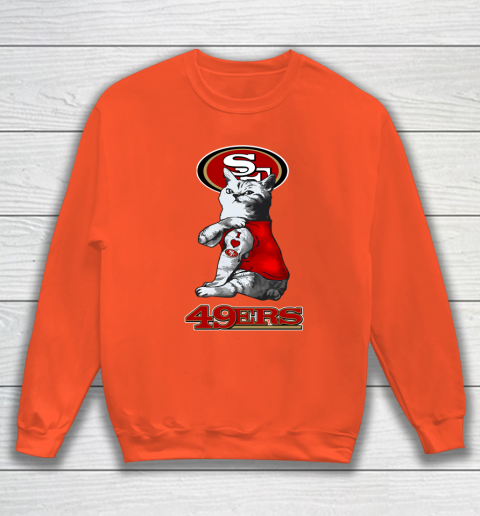 NFL Football My Cat Loves San Francisco 49ers Sweatshirt 3