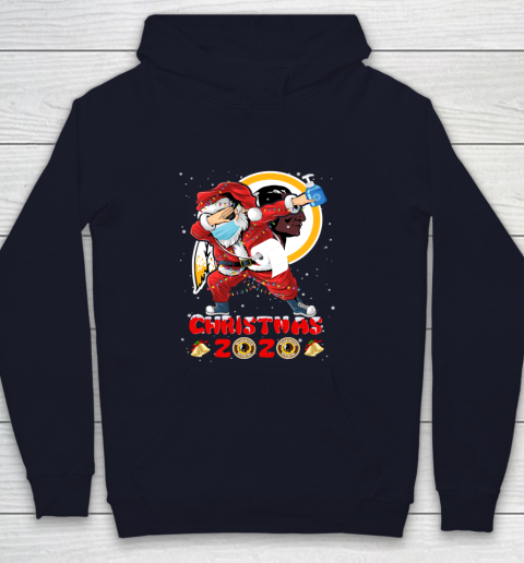 Washington Redskins Funny Santa Claus Dabbing Christmas 2020 NFL Youth Hoodie 2