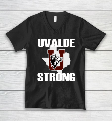 Uvalde Strong Shirt Uvalde Texas End Gun Violence V-Neck T-Shirt