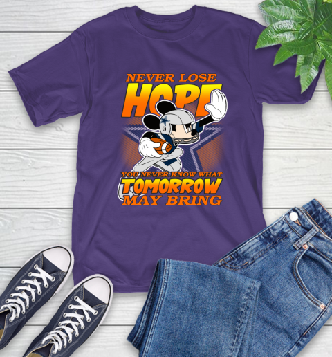 Dallas Cowboys NFL Football Mickey Disney Never Lose Hope T-Shirt 5