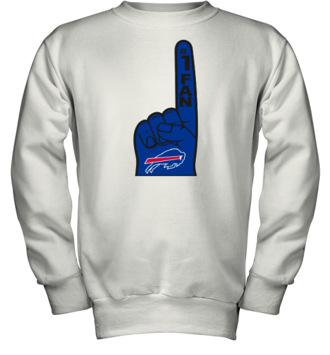 Buffalo Bills Number 1 Fan Youth Sweatshirt