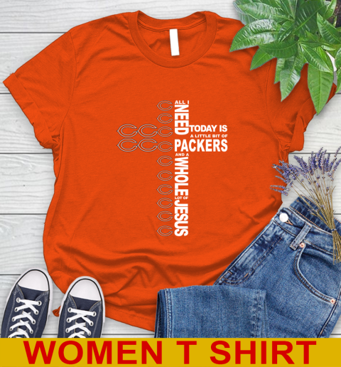NFL All I Need Today Is A Little Bit Of Chicago Bears Shirt Women's T-Shirt 3