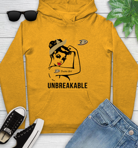 NHL Anaheim Ducks Girl Unbreakable Hockey Sports Youth Hoodie 2