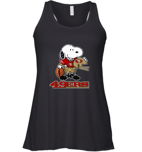 Snoopy A Strong And Proud San Francisco 49ers Player NFL Racerback Tank