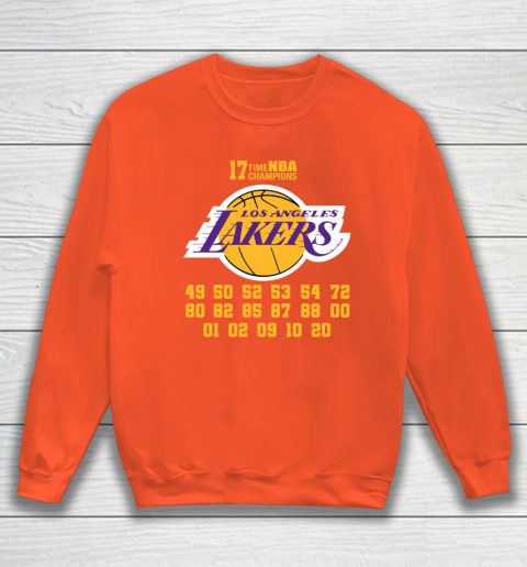 Los Angeles Lakers Finals Champions 17 Time Nba Champions Sweatshirt 3