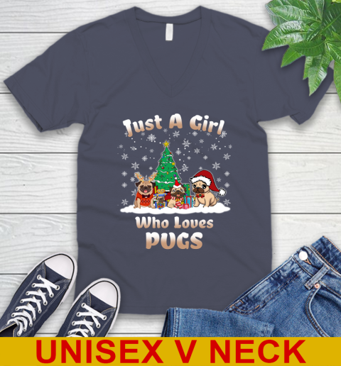 Christmas Just a girl who love pugs dog pet lover 53