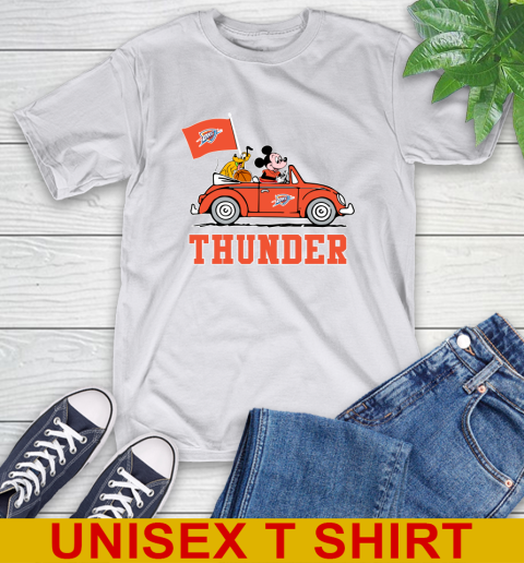NBA Basketball Oklahoma City Thunder Pluto Mickey Driving Disney Shirt T-Shirt 12