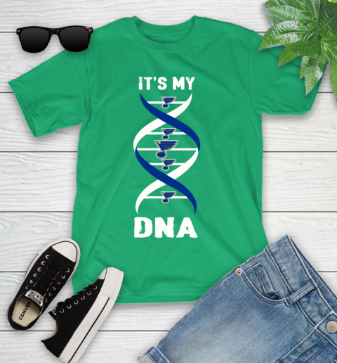 St.Louis Blues NHL Hockey It's My DNA Sports Youth T-Shirt 8