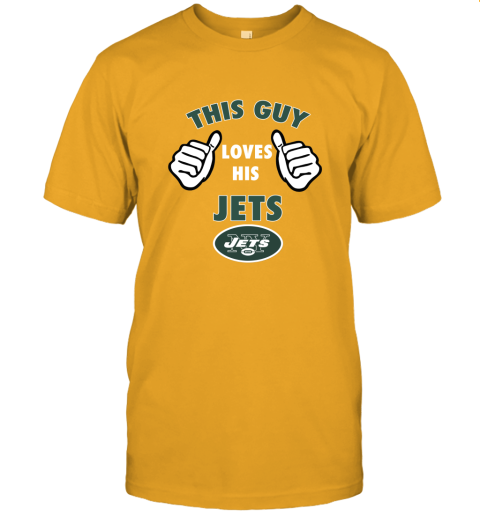 ukyd this guy loves his new york jets jersey t shirt 60 front gold