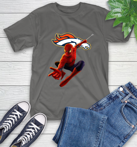 NFL Spider Man Avengers Endgame Football Denver Broncos T-Shirt 9