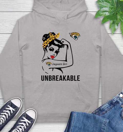 NFL Jacksonville Jaguars Girl Unbreakable Football Sports Hoodie 10