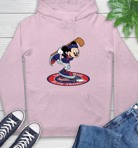 NHL Hockey Columbus Blue Jackets Cheerful Mickey Disney Shirt Hoodie 10