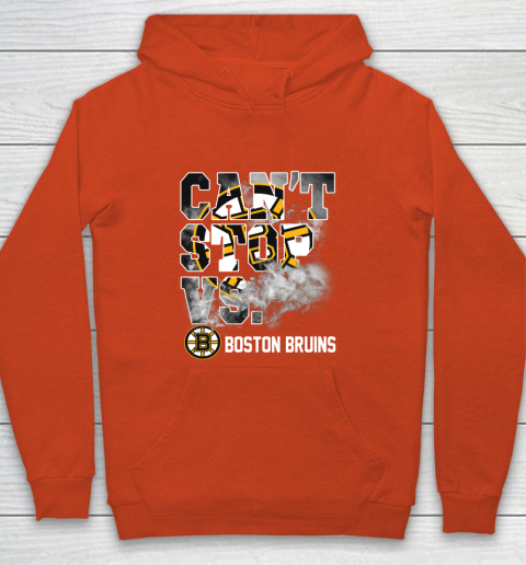 NHL Boston Bruins Hockey Can't Stop Vs Youth Hoodie 3