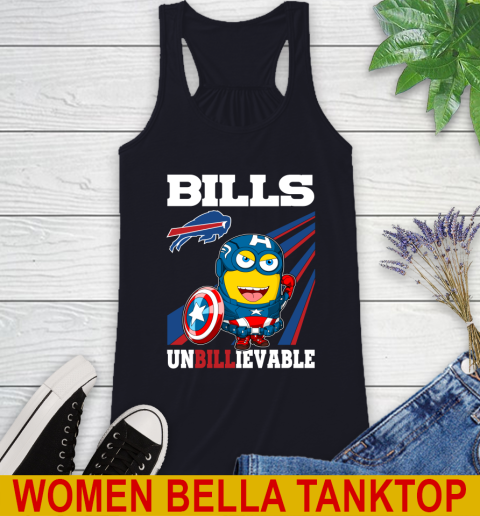 NFL Football Buffalo Bills Captain America Marvel Avengers Minion Shirt Racerback Tank 8
