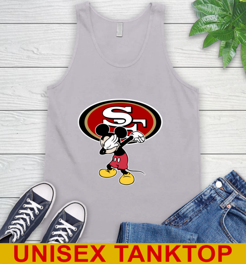 San Francisco 49ers NFL Football Dabbing Mickey Disney Sports Tank Top 4