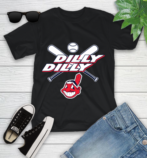 MLB Cleveland Indians Dilly Dilly Baseball Sports Youth T-Shirt 2