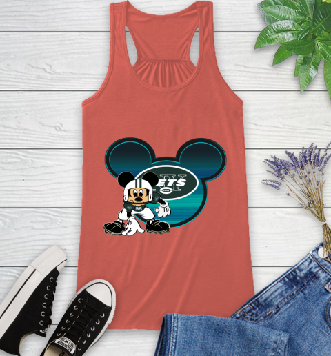 NFL New York Jets Mickey Mouse Disney Football T Shirt Racerback Tank 4
