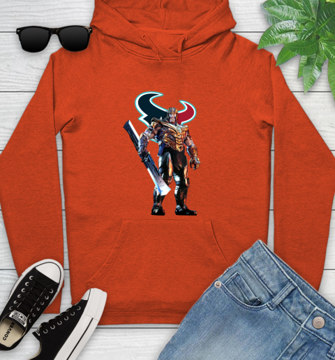 NFL Thanos Gauntlet Avengers Endgame Football Houston Texans Youth Hoodie 5