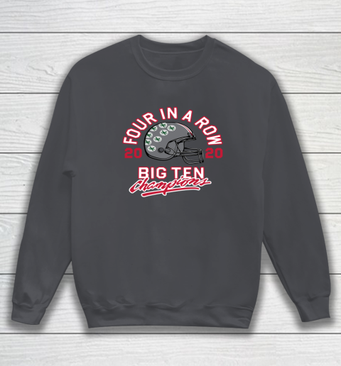 OSU 2020 Big Ten Champions 2020 Four In A Row Sweatshirt 4