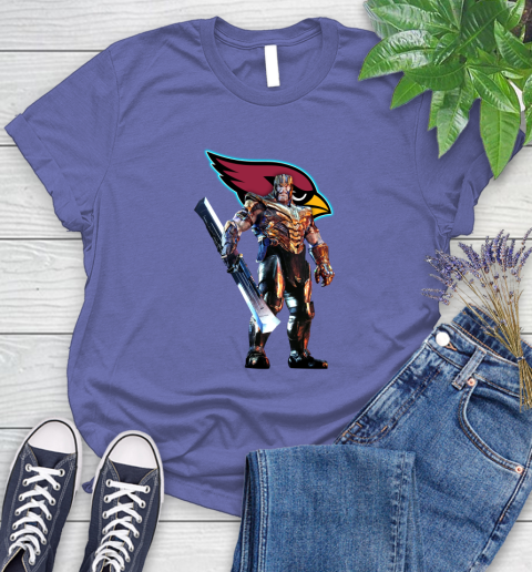NFL Thanos Gauntlet Avengers Endgame Football Arizona Cardinals Women's T-Shirt 11