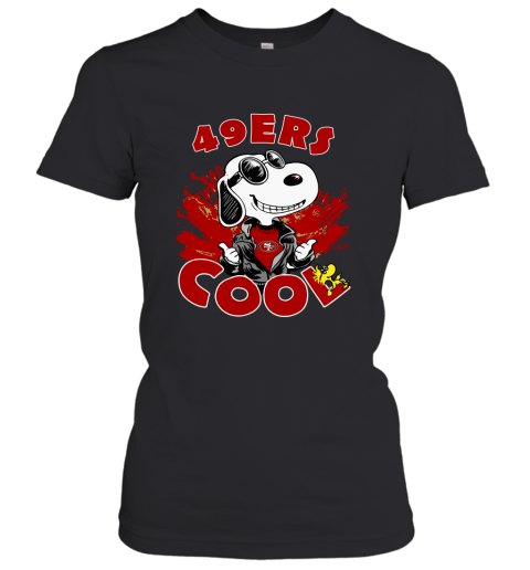 San Francisco 49ers Snoopy Joe Cool We're Awesome Women's T-Shirt