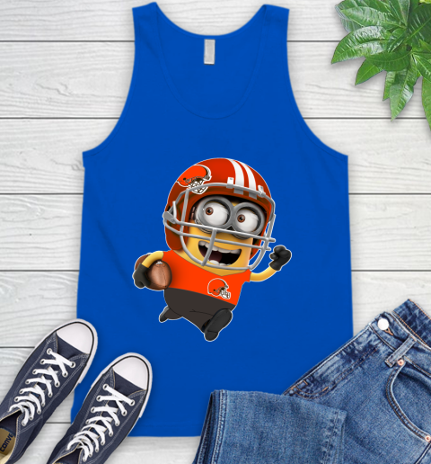 NFL Cleveland Browns Minions Disney Football Sports Tank Top 5