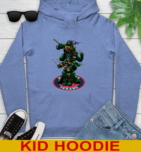 NFL Football Houston Texans Teenage Mutant Ninja Turtles Shirt Youth Hoodie 12