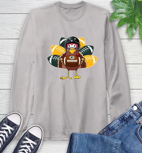 Green Bay Packers Turkey Thanksgiving Day Long Sleeve T-Shirt 12