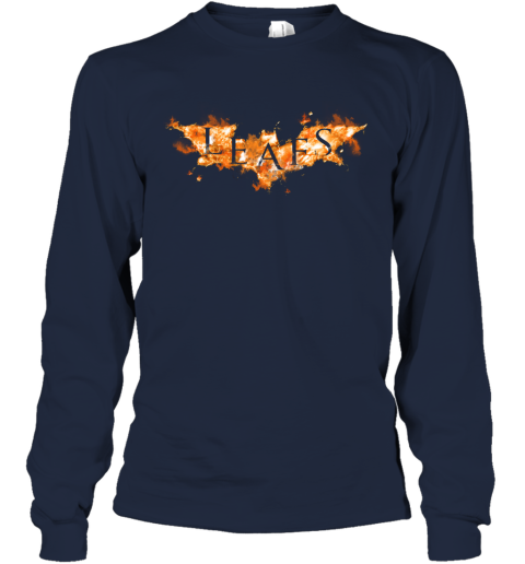 NHL Toronto Maple Leafs Batman Logo DC Hockey Sports H0BEYyqlu46 long sleeve tee 14 95 151514 front navy