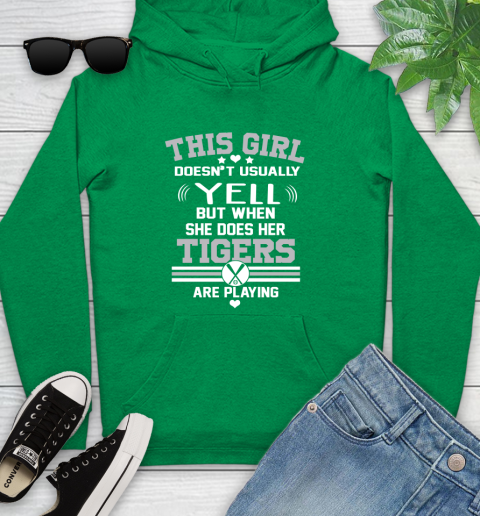 Detroit Tigers MLB Baseball I Yell When My Team Is Playing Youth Hoodie 9