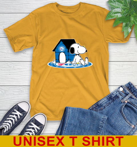 NBA Basketball Philadelphia 76ers Snoopy The Peanuts Movie Shirt T-Shirt 3