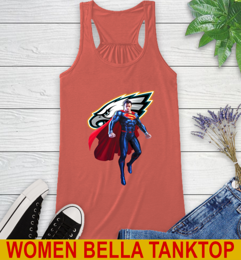 NFL Superman DC Sports Football Philadelphia Eagles Racerback Tank 4
