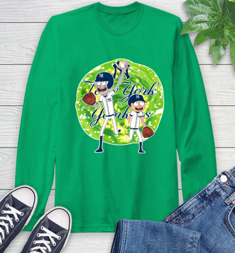 MLB New York Yankees Rick And Morty Baseball Sports Long Sleeve T-Shirt 7