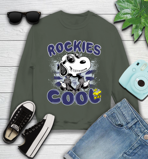 MLB Baseball Colorado Rockies Cool Snoopy Shirt Youth Sweatshirt 8 MLB Baseball Colorado Rockies Cool Snoopy Shirt Youth Sweatshirt - Image 8