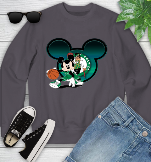 NBA Boston Celtics Mickey Mouse Disney Basketball Youth Sweatshirt 6