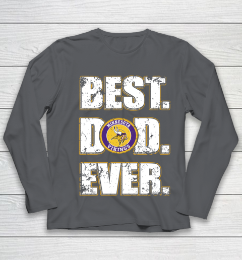 NFL Minnesota Vikings Football Best Dad Ever Family Shirt Youth Long Sleeve 6