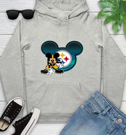 NFL Pittsburgh Steelers Mickey Mouse Disney Football T Shirt Youth Hoodie
