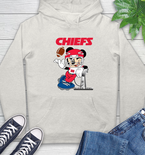 NFL Kansas city chiefs Mickey Mouse Disney Super Bowl Football T Shirt Hoodie 24