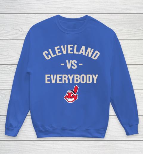 Cleveland Indians Vs Everybody Youth Sweatshirt 6