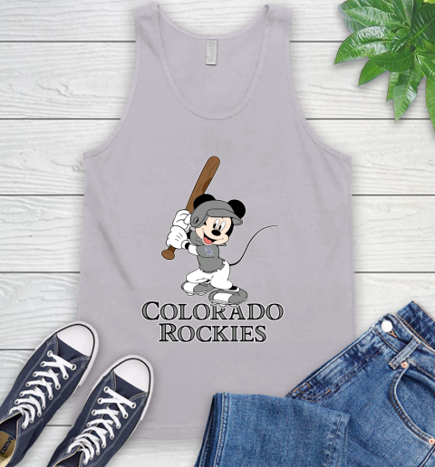 MLB Baseball Colorado Rockies Cheerful Mickey Mouse Shirt Tank Top 4