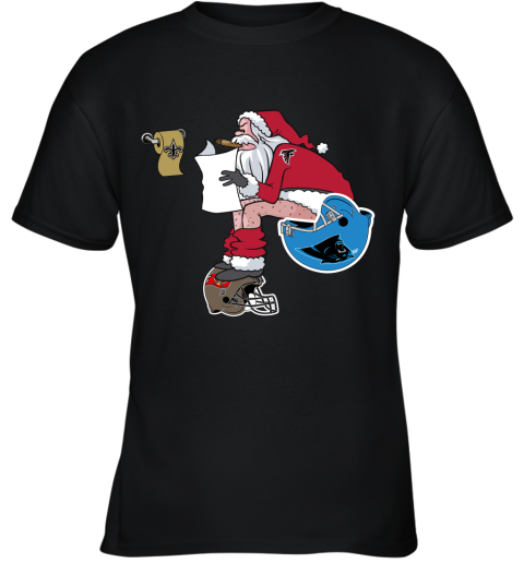 Santa Claus Atlanta Falcons Shit On Other Teams Christmas Youth T-Shirt