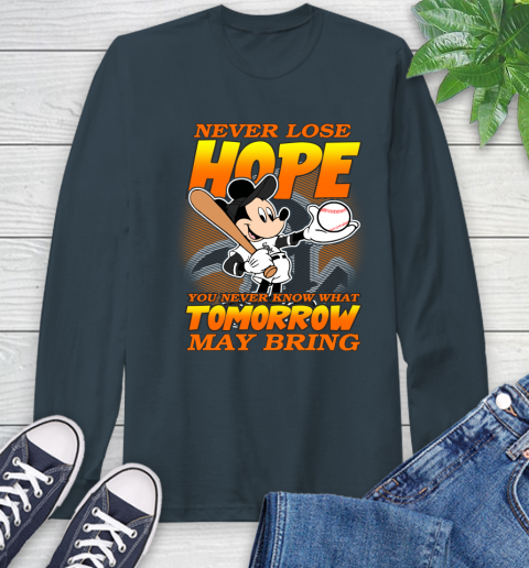 Chicago White Sox MLB Baseball Mickey Disney Never Lose Hope Long Sleeve T-Shirt 9