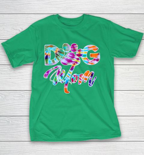 Dog Mom Shirt Tie Dye Dog Mom Apparel for Women Dog Lover Gifts Paw Youth T-Shirt 3