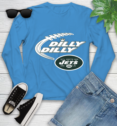 NFL New York Jets Dilly Dilly Football Sports Youth Long Sleeve 7