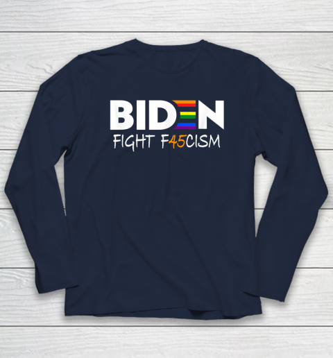 Biden Fight F45cism Shirt Biden Fight Fascism Anti Trump Long Sleeve T-Shirt 3 Biden Fight F45cism Shirt Biden Fight Fascism Anti Trump Long Sleeve T-Shirt - Image 3