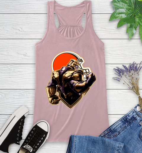 NFL Thanos Avengers Endgame Football Sports Cleveland Browns Racerback Tank 11