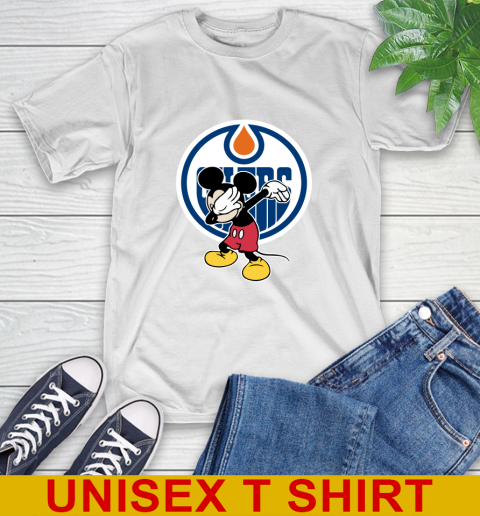 Edmonton Oilers NHL Hockey Dabbing Mickey Disney Sports T-Shirt